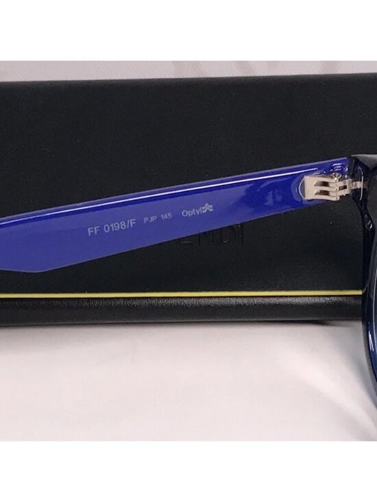 New Authentic Fendi FF0198/F PJP Blue Round Eyeglasses main image 14